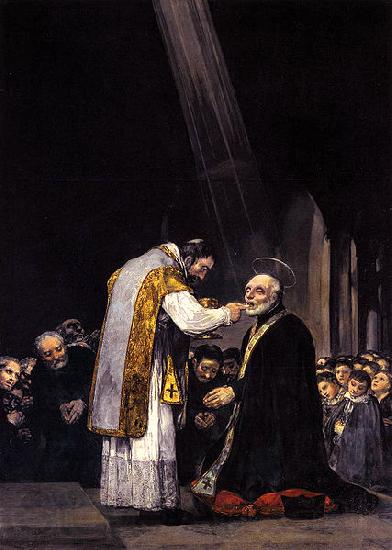 Francisco de Goya La ultima comunien de san Jose de Calasanz